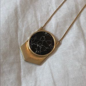 Faux marble stone pendant